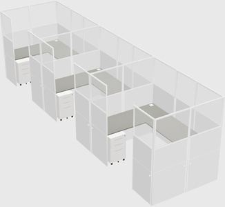 Cabine en u