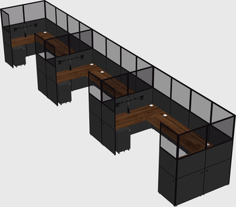 Cabine en u