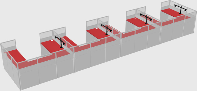 Cabine en u