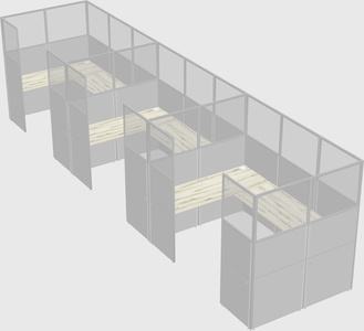 Cabine en u