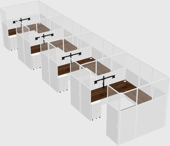 Cabine en u