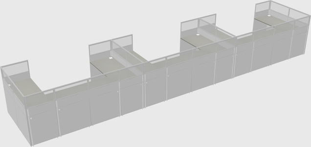 Cabine en u