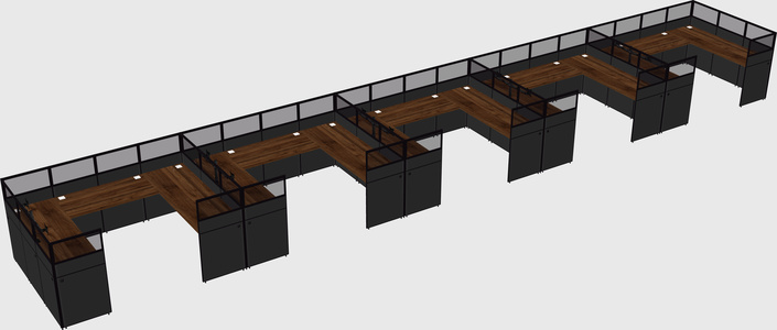 Cabine en u