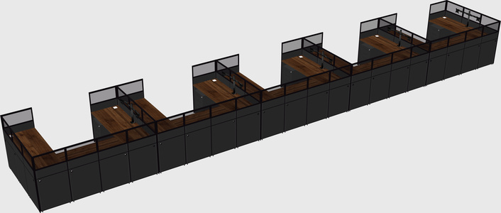 Cabine en u