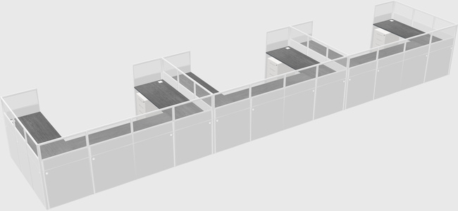 Cabine en u