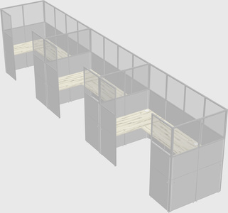 Cabine en u
