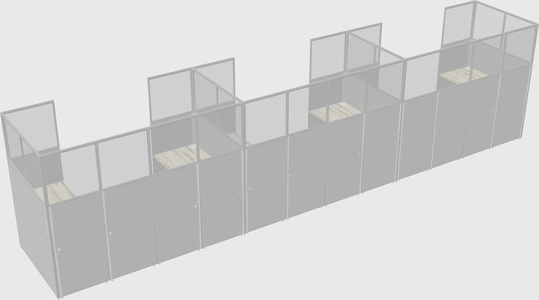 Cabine en u