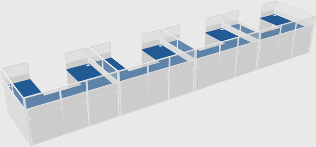 Cabine en u