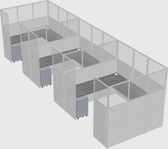 Cabine en u