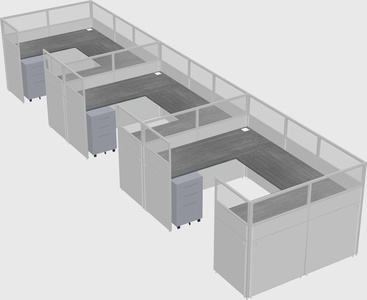 Cabine en u