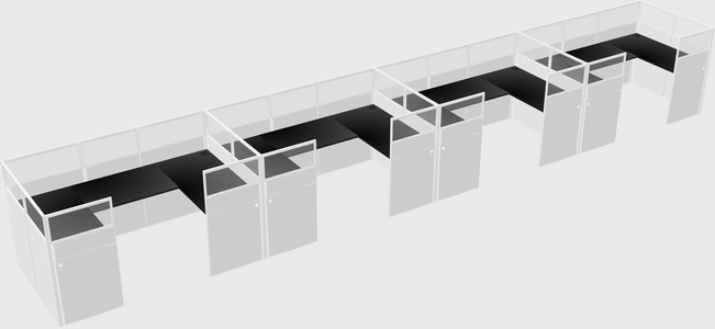 Cabine en u