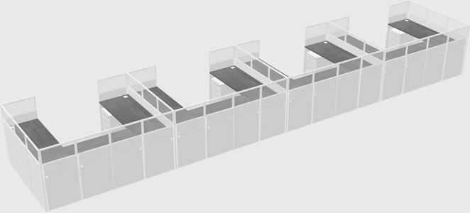 Cabine en u