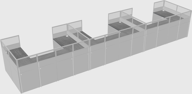 Cabine en u