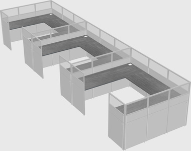 Cabine en u