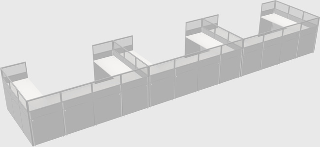 Cabine en u