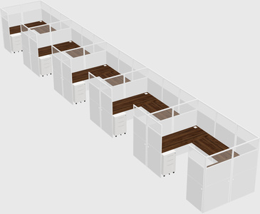 Cabine en u