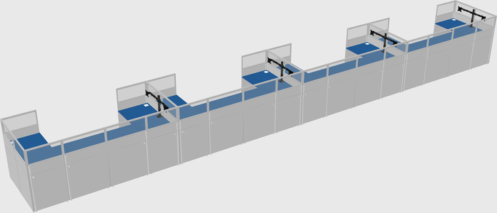 Cabine en u