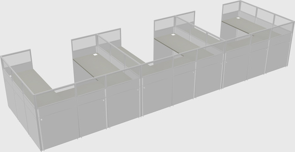 Cabine en u