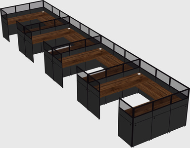 Cabine en u