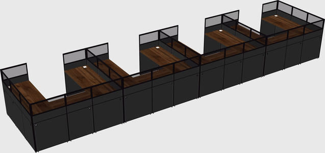 Cabine en u
