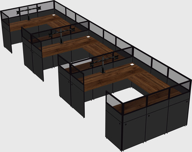 Cabine en u