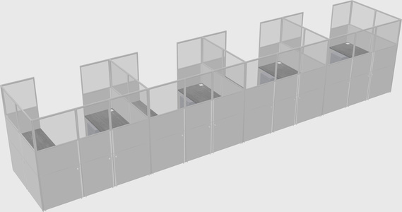Cabine en u