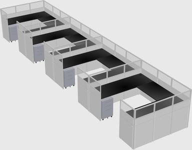 Cabine en u