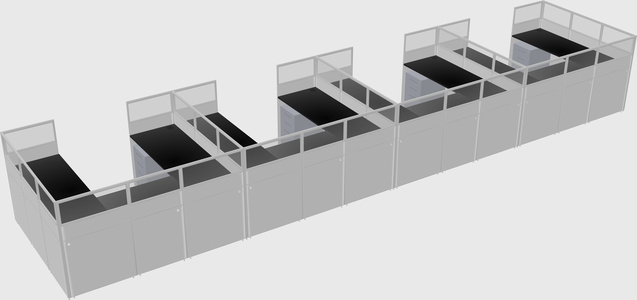 Cabine en u
