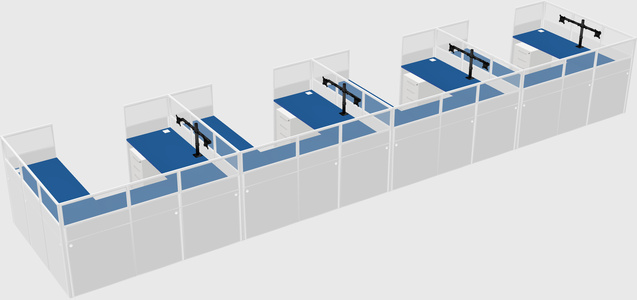 Cabine en u