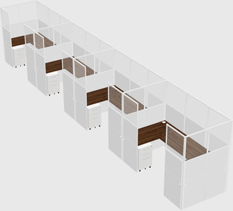 Cabine en u