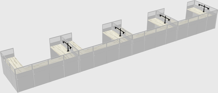 Cabine en u