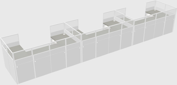 Cabine en u