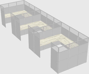 Cabine en u