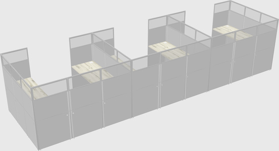 Cabine en u