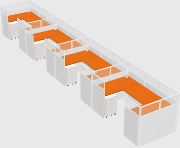 Cabine en u