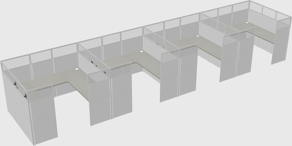 Cabine en u
