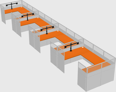 Cabine en u