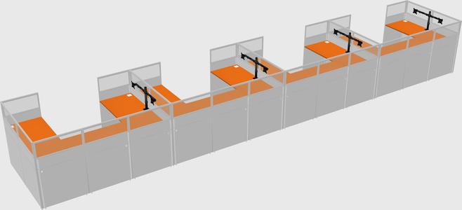 Cabine en u