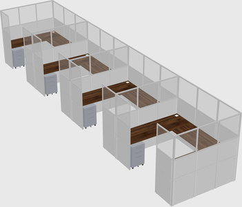 Cabine en u