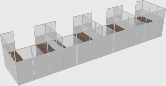 Cabine en u