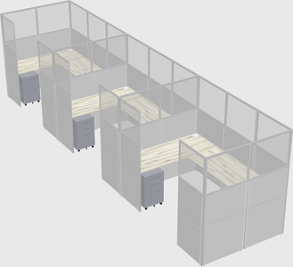 Cabine en u