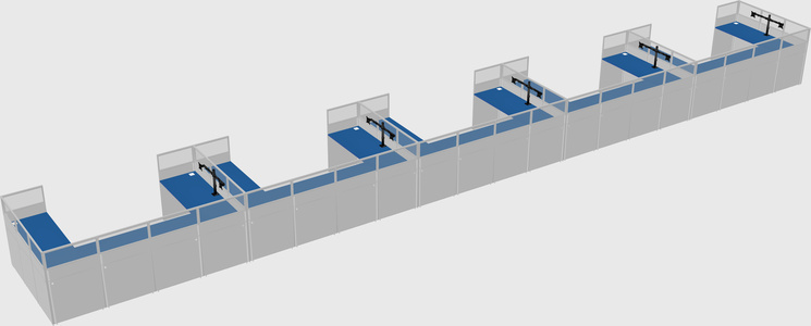 Cabine en u