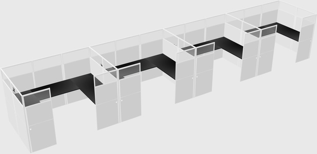 Cabine en u