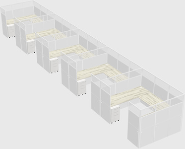 Cabine en u