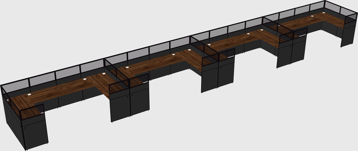Cabine en u