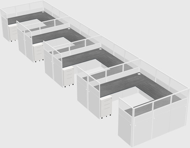 Cabine en u