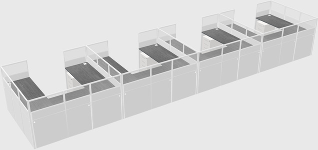 Cabine en u