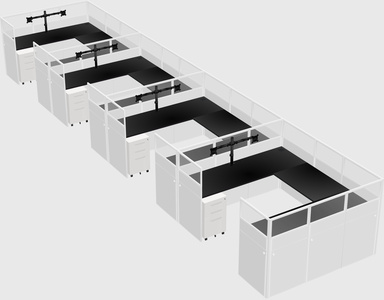 Cabine en u