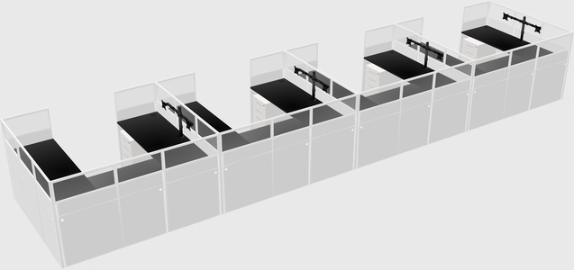 Cabine en u