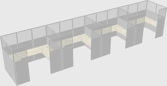Cabine en u